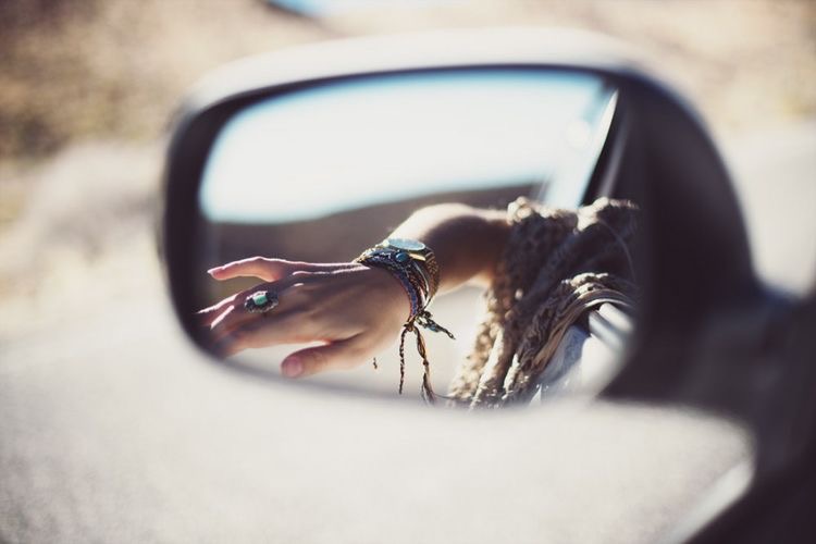 The rear view&nbsp;mirror!